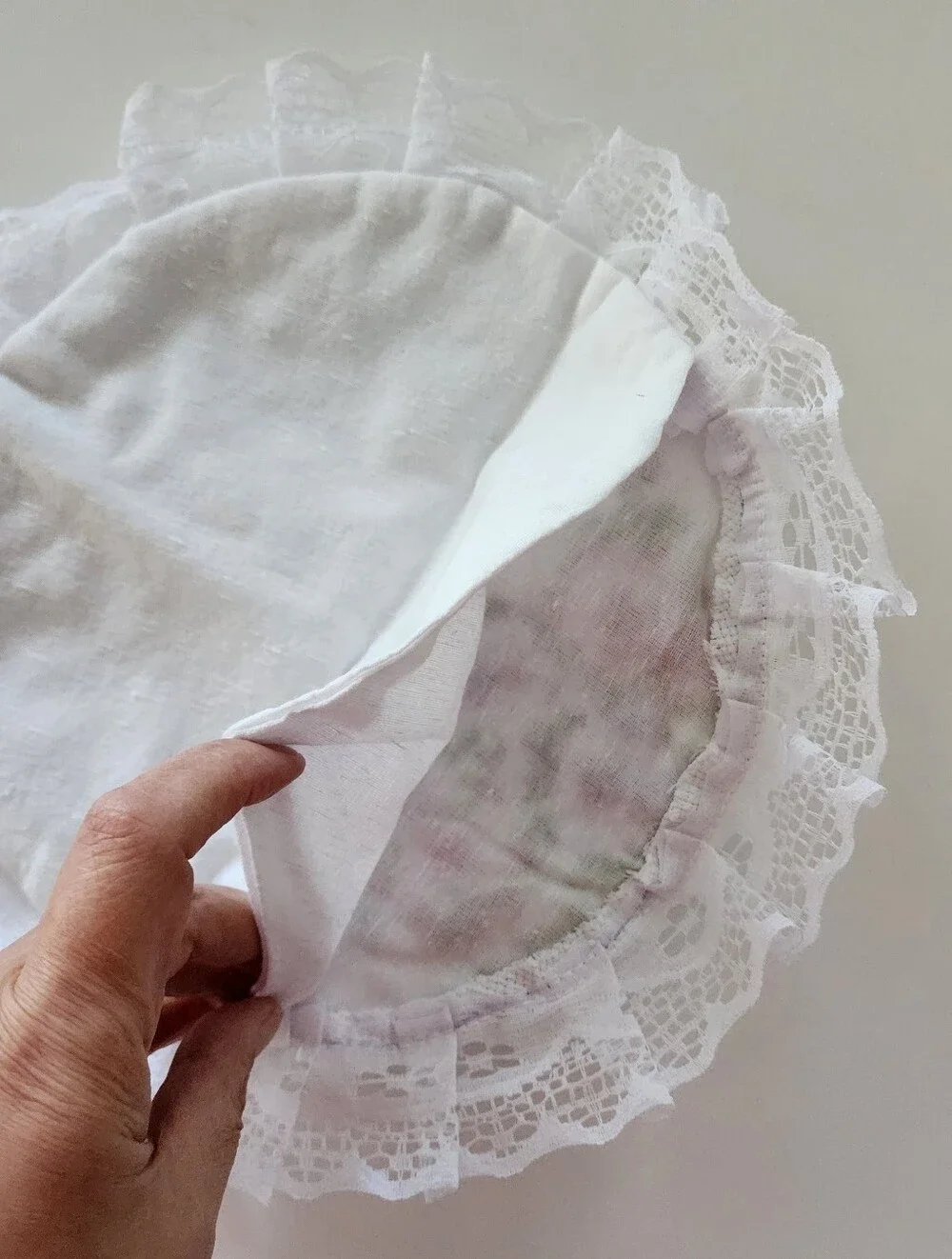Handmade Mexican Embroidered Ribbon Cloth Tortilla Warmer Pouch